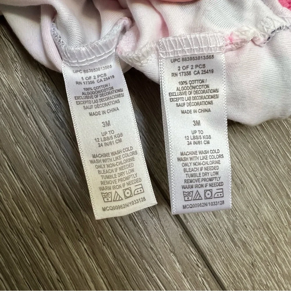OFFSPRING 2PC SNAP UP FOOTED SLEEPER HEARTS 3MO